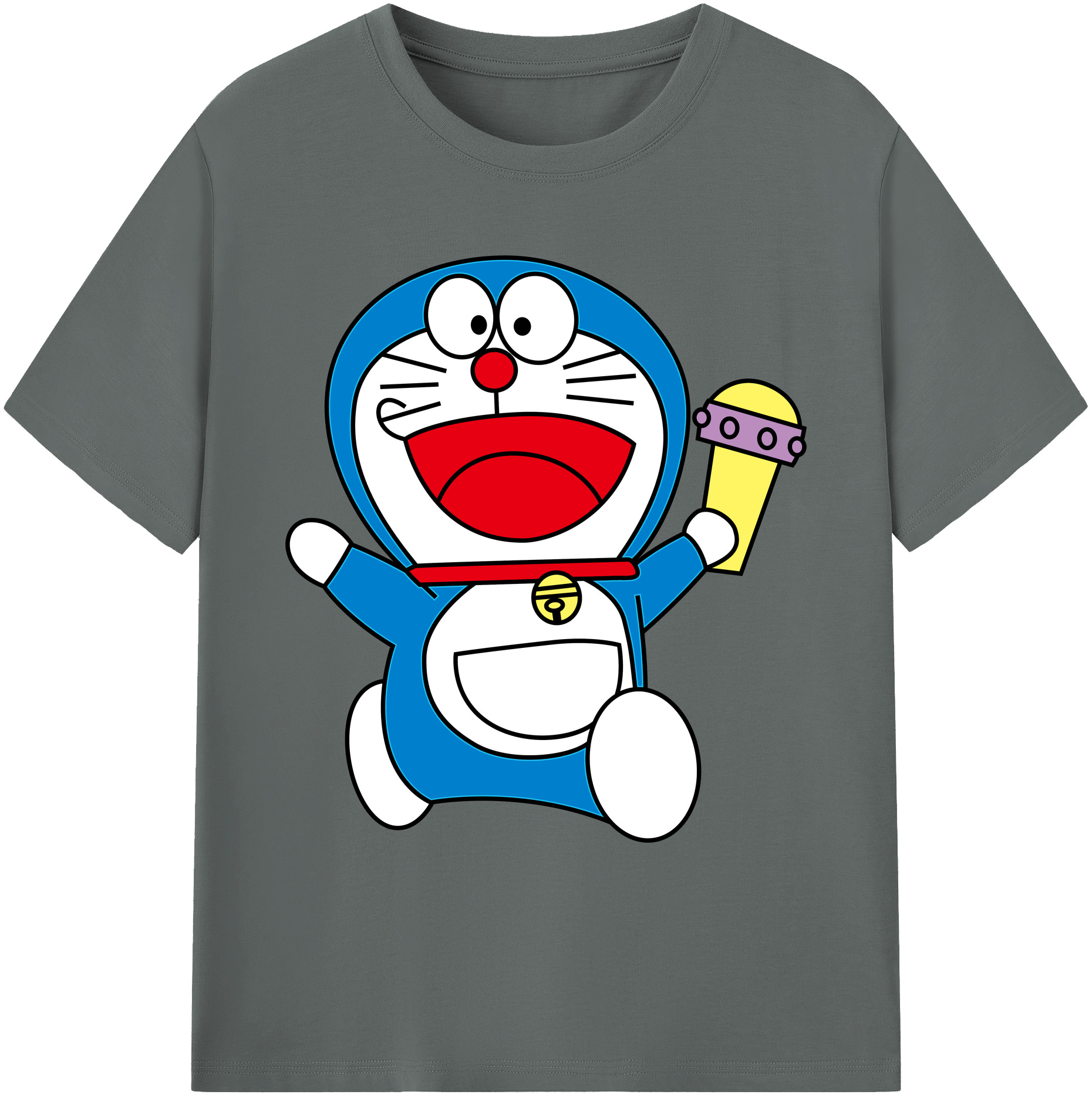 （画像用） ドラえもん Doraemon 綿100％ メンズ半袖Tシャツ｜肌触りやわらか＆通気性